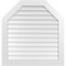 Ekena Millwork Octagonal Top Surface Mount PVC Gable Vent w/ 3-1/2"W x 1"P Standard Frame, 38"W x 40"H GVPOT38X4001SN - alternate 1